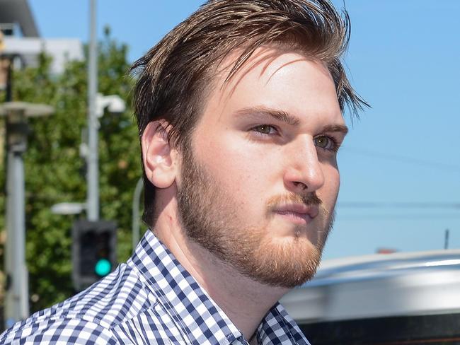 ADELAIDE, AUSTRALIA - NewsWire Photos JANUARY 11, 2020: Marcus Cappo leaves the Adelaide Magistrates Court where he is facing child sexual exploitation charges. Picture: NCA NewsWire / Brenton Edwards