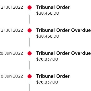 Willoughby Homes is overdue on two NCAT orders, according to the public register.