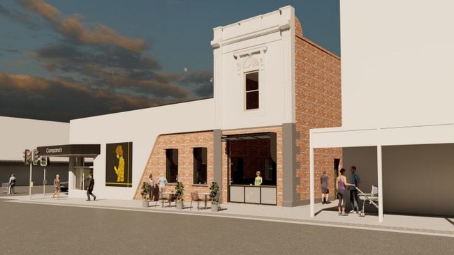 The proposed Mair Street aspect of Campana's. Photo from development application.