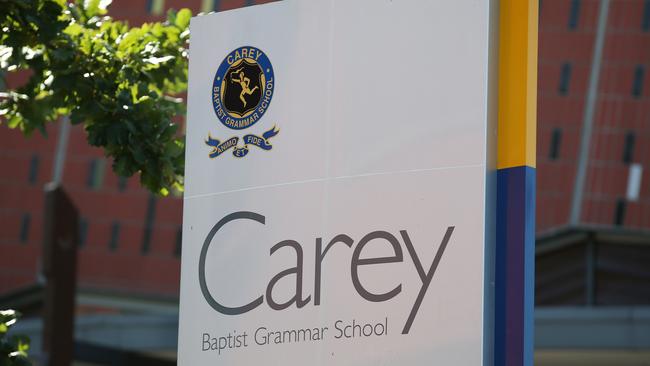 Former students of Carey Baptist Grammar School allege they were sexually abused and groomed by multiple teachers at the prestigious school. Picture: David Crosling