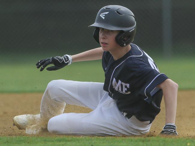 Met East V Met North in the 12-14 years QLD School Sport Baseball Championships. Picture:Glenn Campbell