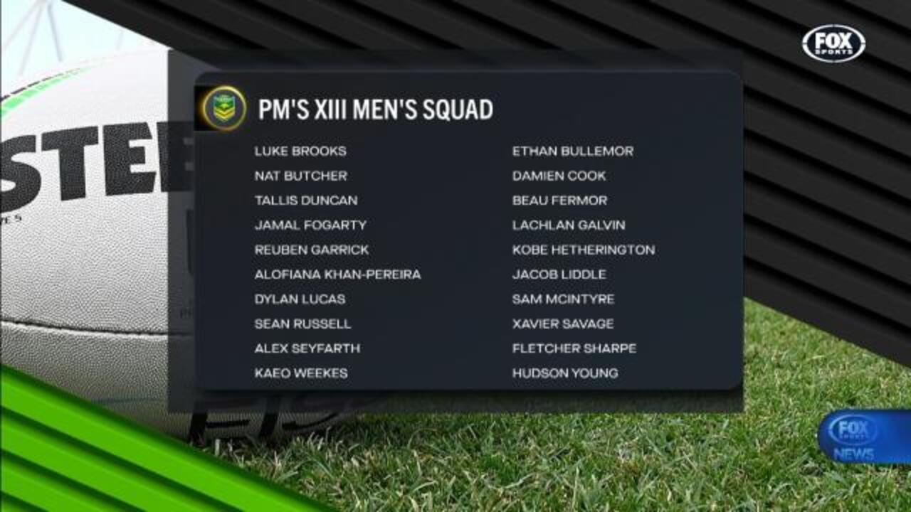 Brooks & Galvin headline PM XIII squad