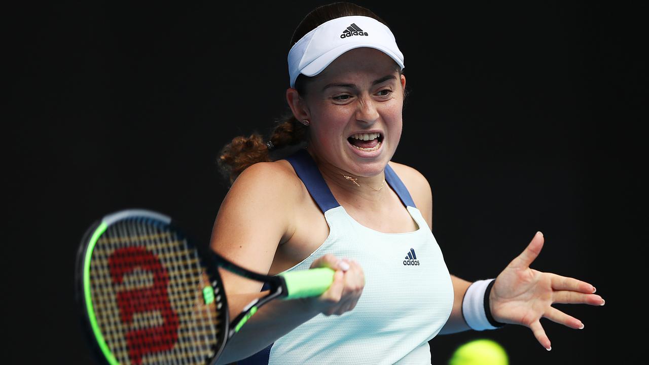 It has been tough going for Jelena Ostapenko. Photo: Mark Kolbe/Getty Images