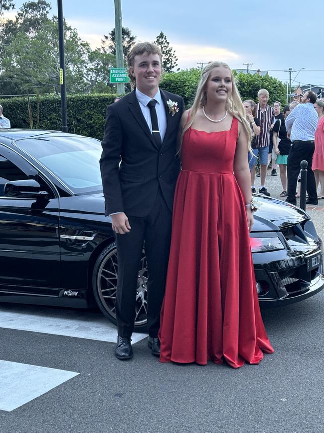 The students of Aldridge State High School arriving at their formal.