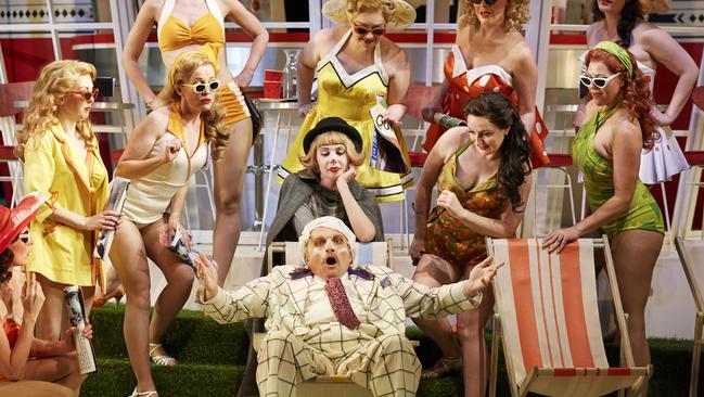 Opera Australia's 2018 production of Rossini's The Turk In Italy was a chance to ham it up. Picture: Keith Saunders