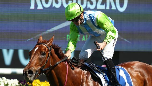 Front Page is chasing three straight Kosciuszko wins. Picture: Jeremy Ng/Getty Images