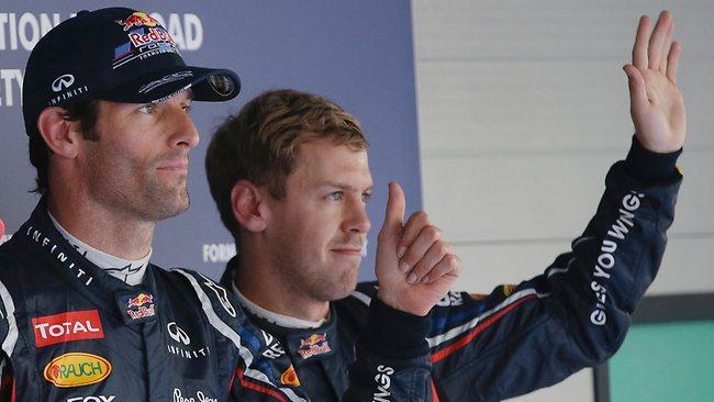 Webber takes pole