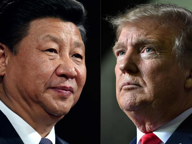 (FILES) This file combination of pictures created on May 14, 2020 shows recent portraits of   China's President Xi Jinping (L) and US President Donald Trump. - Donald Trump pleaded with China's leader Xi Jinping for help to win re-election in 2020, the US president's former aide John Bolton writes in an explosive new book, according to excerpts published June 17. (Photos by Dan Kitwood and Nicholas Kamm / AFP)