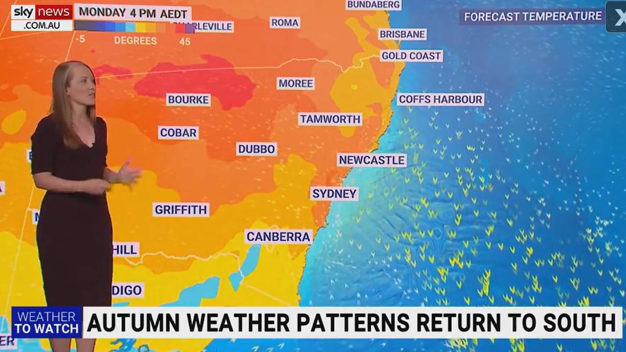 There is an extreme fire danger rating for some parts of the state. Picture: Sky News Weather