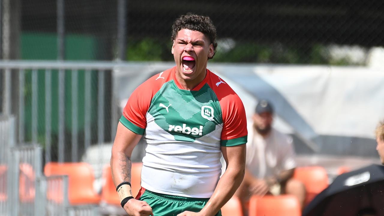 City player Kobi Floro Under 17 City v Country Boys rugby league. Saturday 13, 2024. Picture, John Gass