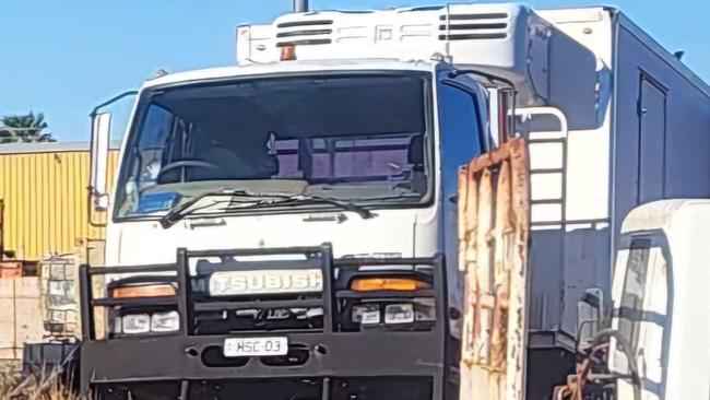 The truck allegedly stolen from MSC Freight in Tennant Creek, which NT Police say was recovered in Camooweal, QLD, on January 9, 2025. Picture: MSC Freight/ Facebook