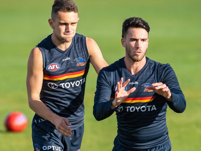 Lachlan Murphy at Adelaide Crows training, on July 13th, 2021, at West Lakes.Picture: Tom Huntley