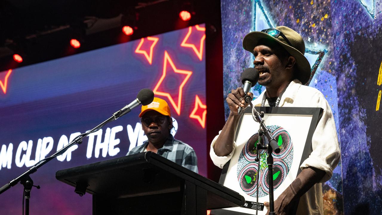 King Stingray won both Film Clip of the Year and Song of the Year awards at the National Indigenous Music Awards. Picture: Tamati Smith/Getty Images