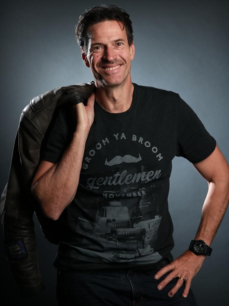 Radio host Brendan Jones has become a Movember ambassador. Picture: Toby Zerna