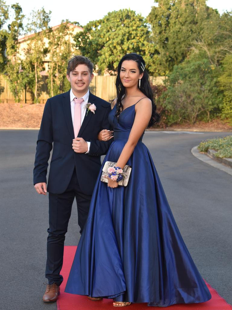 RIVERSIDE FORMAL: Olivia Lester and Jacob McLennan arrive at the Riverside Christian College Formal. Photo: Stuart Fast