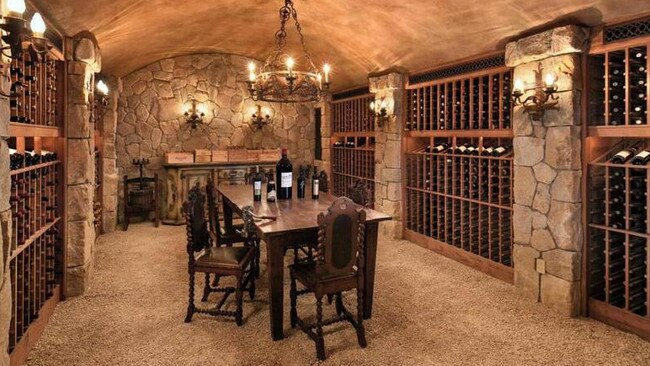 The mansion’s wine cellar can be well-stocked from nearby Californian vineyards. Picture: MOTOVO