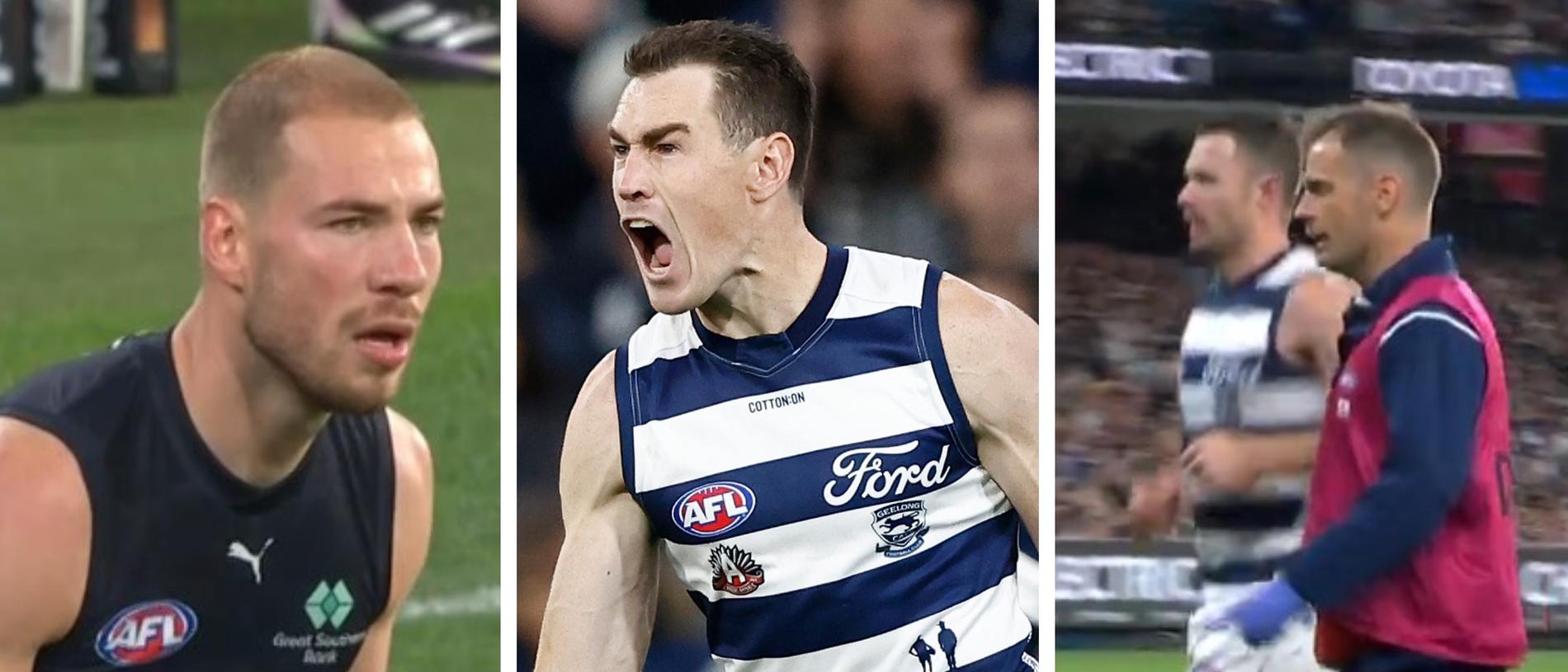 The Cats survived a big Carlton fightback to remain undefeated.