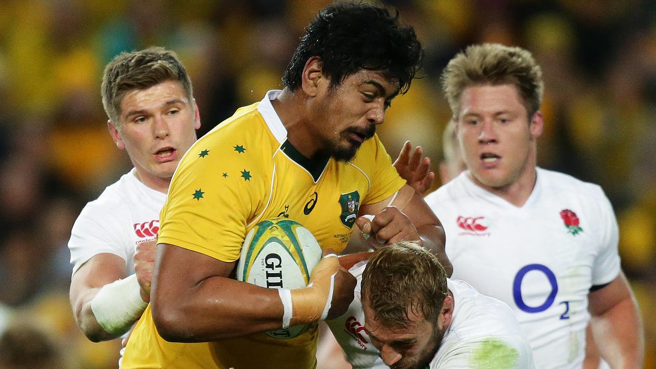 Wallabies lock Will Skelton during a Test match against England at Allianz Stadium.