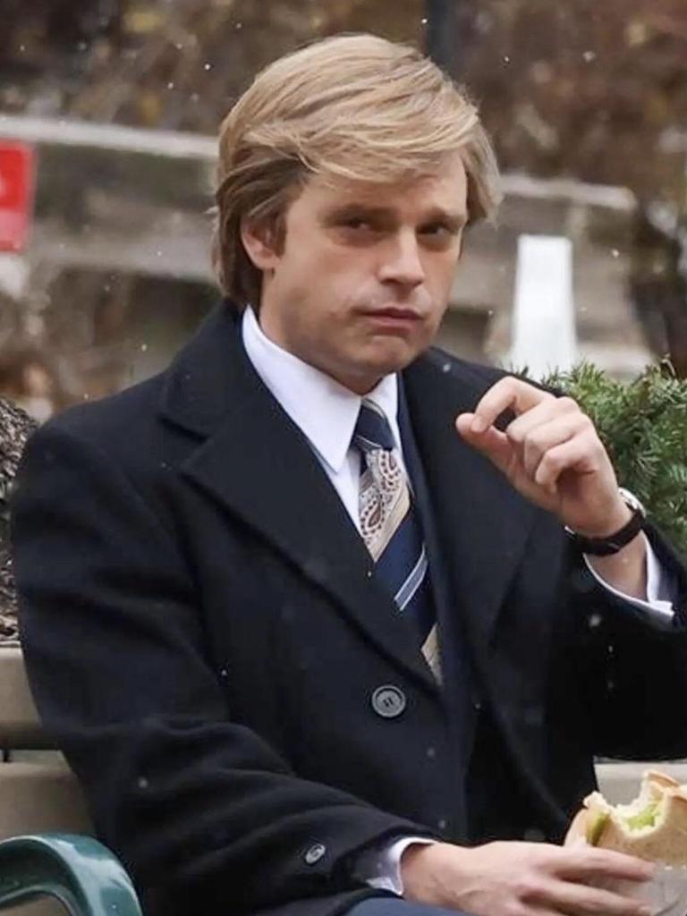 Sebastian Stan plays Donald Trump in The Apprentice.