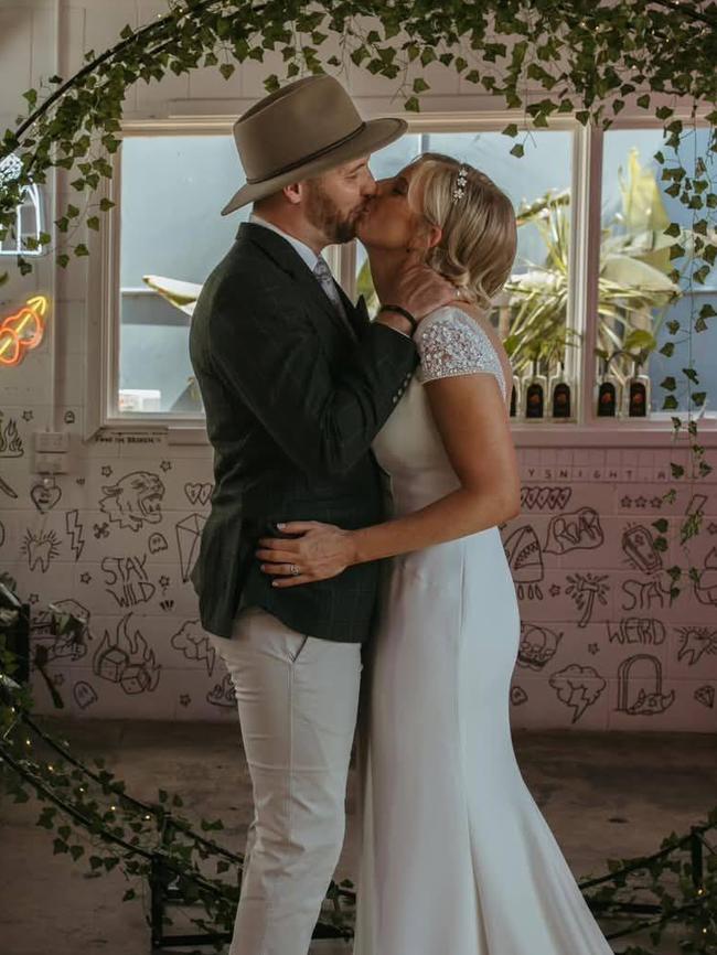 Mr Vennix married Ms Fuller in mid-December and they spent their honeymoon in Bali, where he drowned on Monday off Pasut Beach. Picture: Instagram