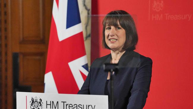 Rachel Reeves delivers her maiden speech as chancellor. Picture: AFP