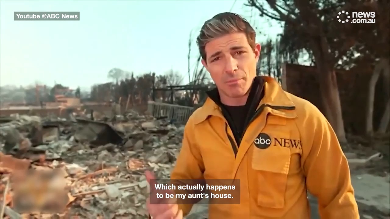 TV journalist makes heartbreaking revelation during live LA wildfire report