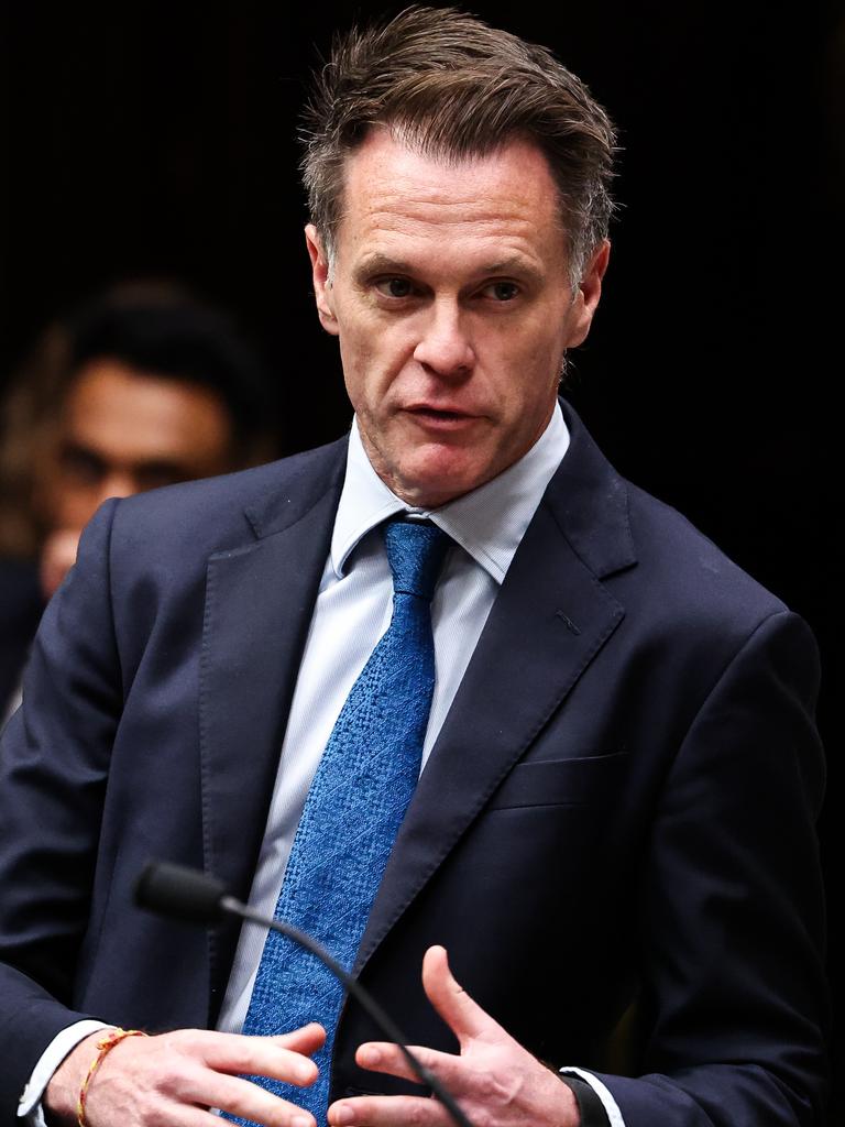 NSW Premier Chris Minns speaks during Question Time in the Legislative Assembly at NSW Parliament House in Sydney. Picture: NewsWire/ Gaye Gerard