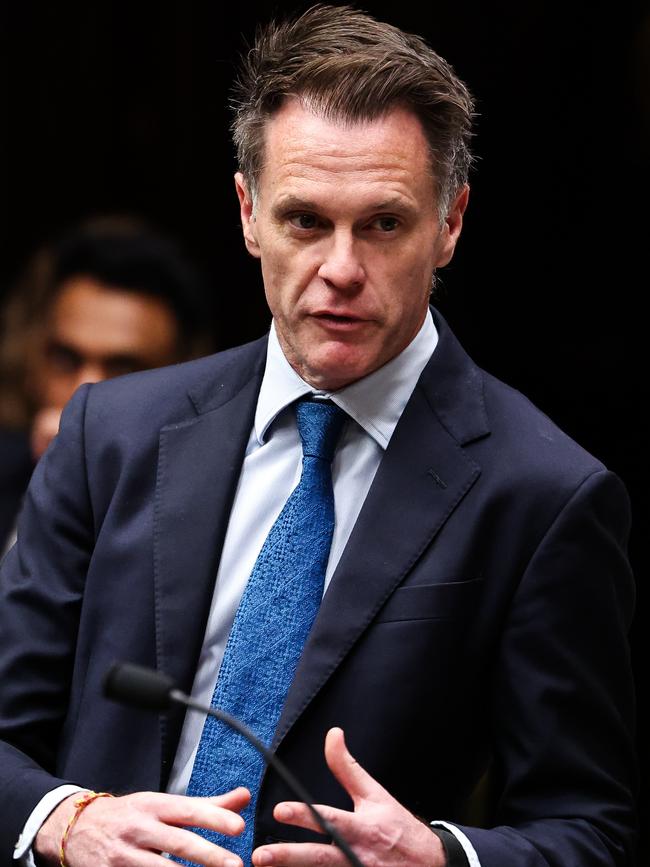 NSW Premier Chris Minns speaks during Question Time in the Legislative Assembly at NSW Parliament House in Sydney. Picture: NewsWire/ Gaye Gerard