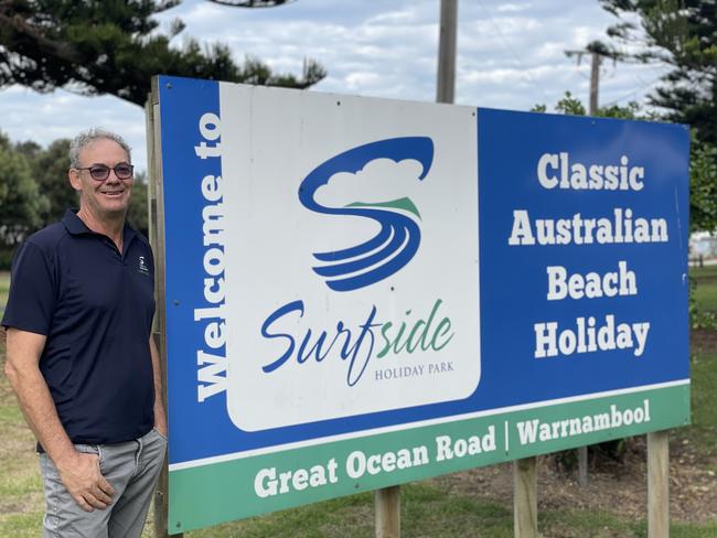 Surfside Caravan Park Warrnambool Manager Paul Mcnamara is ready for holiday-goers this Easter.