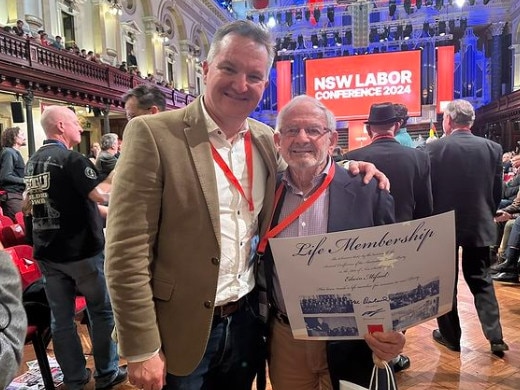 New Labor councillor for Penrith Edwin "Eddie" Mifsud (right) pictured with Labor Minister, Chris Bowen MP. Picture: Facebook