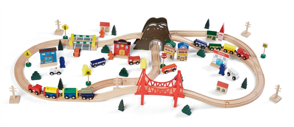 Aldi wooden train store accessory set