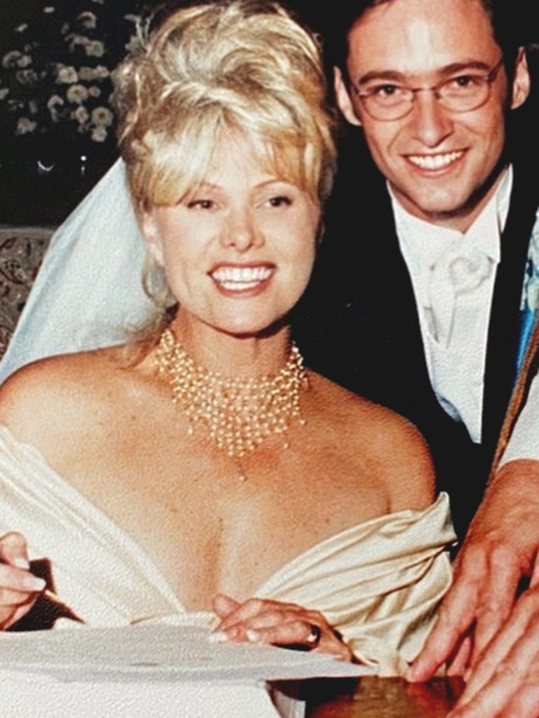 Hugh Jackman and Deborra-Lee Furness on their wedding day. Picture: Instagram