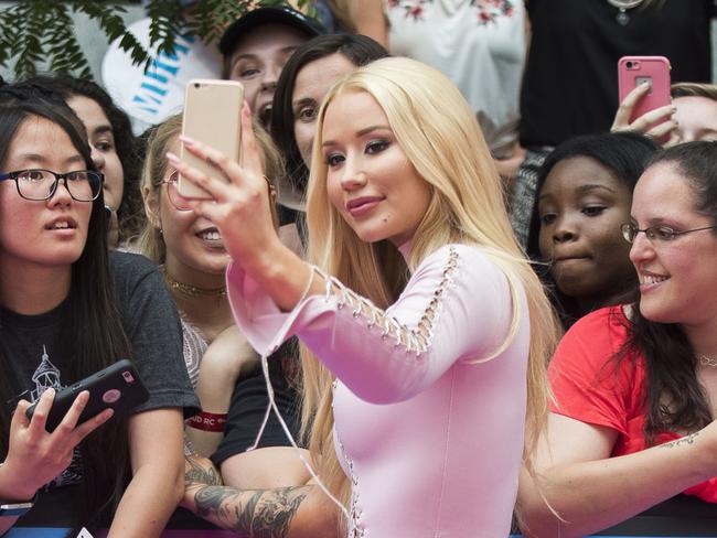 Iggy Azalea arrives at the iHeartRadio Much Music Video Awards on Sunday, June 18, 2017, in Toronto, Canada. (Photo by Arthur Mola/Invision/AP)