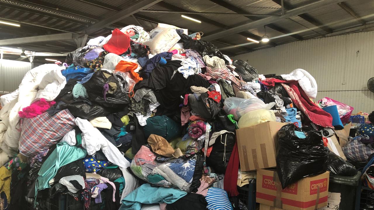 Charities are pleading with Australians not to donate clothes and other material goods in the wake of the floods, asking instead for monetary donations.