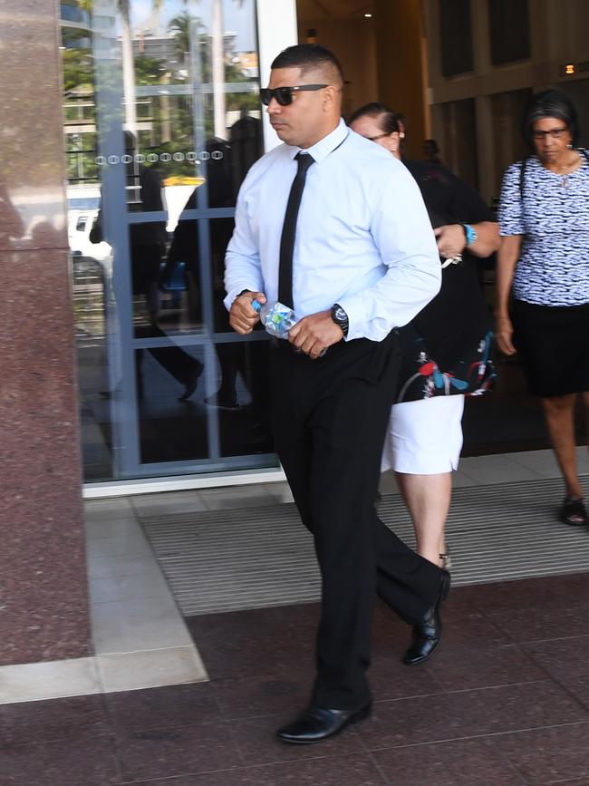 Former NT cop Daniel Keelan outside the Supreme Court prior to his sentencing on Monday.