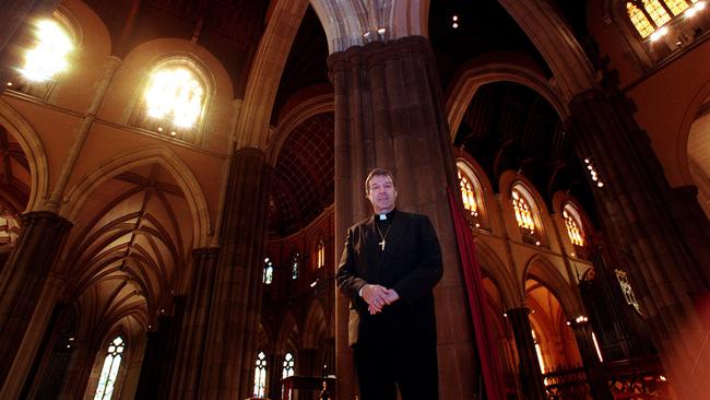 As the seventh Archbishop of Melbourne George Pell launches Centenary Celebrations for St Patrick’s Cathedral in 1997. Picture: News Corp