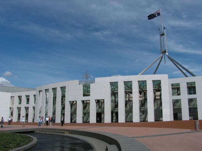 Exterior of Parliament House in Canberra. Picture: Supplied