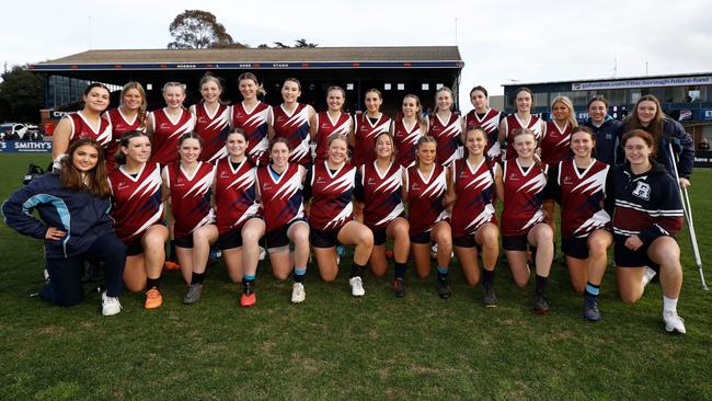 Rowville Secondary pose for a photo. Picture: Dylan Burns/AFL Photos via Getty Images