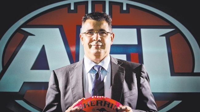 Andrew Demetriou. Questions have been posed about the former AFL supremo’s role at the liquidator’s hearings.