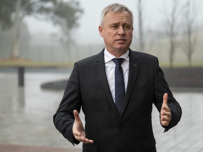 CANBERRA, AUSTRALIA - NewsWire Photos June 17, 2022: Premier of Tasmania, Jeremy Rockliff arrives at Parliament House, Canberra. Picture: NCA NewsWire / Martin Ollman