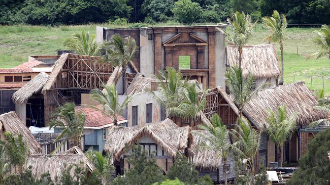 Quarantined ... The Pirates of the Caribbean set includes a purpose built quarantine facility for two capuchin monkeys. Picture: Richard Gosling.