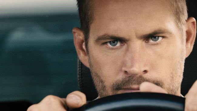 Tribute ... The late Paul Walker in a scene from Fast &amp; Furious 7.