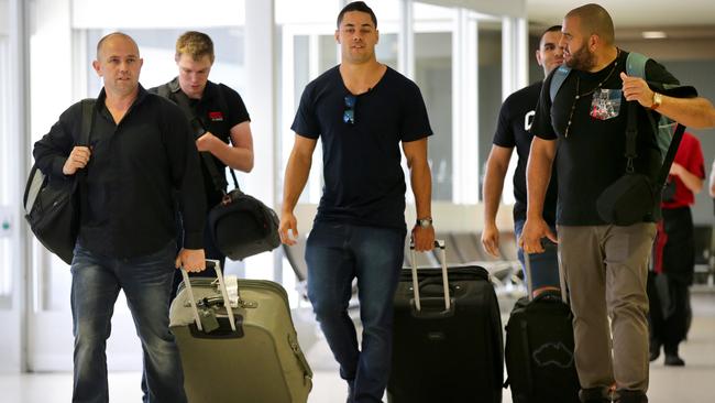 Jarryd Hayne has his bags packed for his big move to NFL. Picture: Gregg Porteous