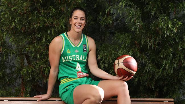 After being dropped from the Rio Olympic squad, Jenna O’Hea was too embarrassed to take to the court. But she’s bounced back. Picture: Alex Coppel.