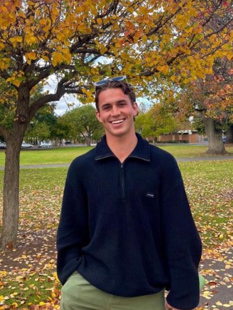 The 22-year-old sharing his work antics the Hahndorf Farm Barn. Picture: Instagram @liamswiderski