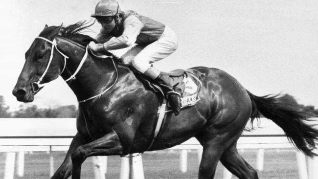 10 Jan 1987: Snippets winning the 1987 Magic Millions