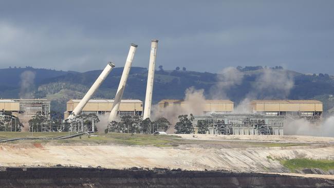 Hazelwood Power Station demolition begins. Picture: David Caird