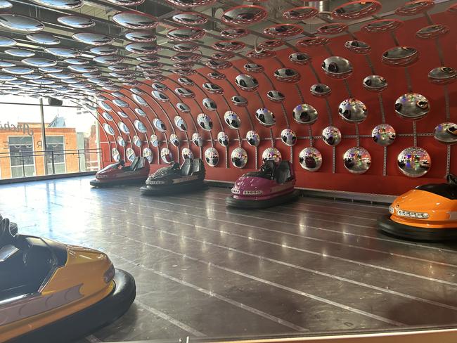 The dodgems overlooking Rundle Mall. Picture: Kitty Barr