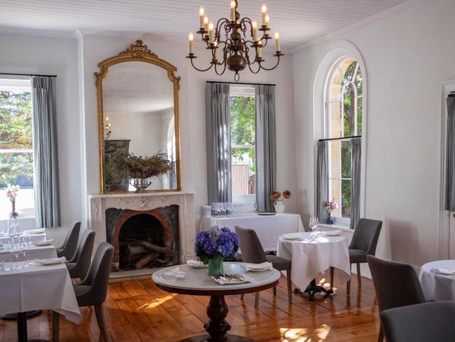 Chauncy’s light-filled dining room in an elegant Georgian building.