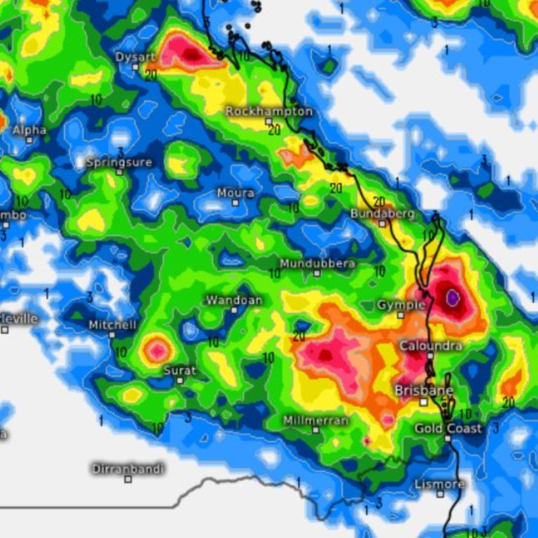 What caused waterspouts over Moreton Bay as 250mm falls across South ...